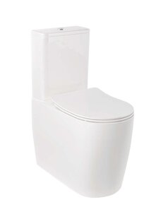 Изображение товара Унитаз-компакт безободковый Kludi Resa R 23WCS43 с микролифтом и смывом торнадо Изображение товара Унитаз-компакт безободковый Kludi Resa R 23WCS43 с микролифтом и смывом торнадо