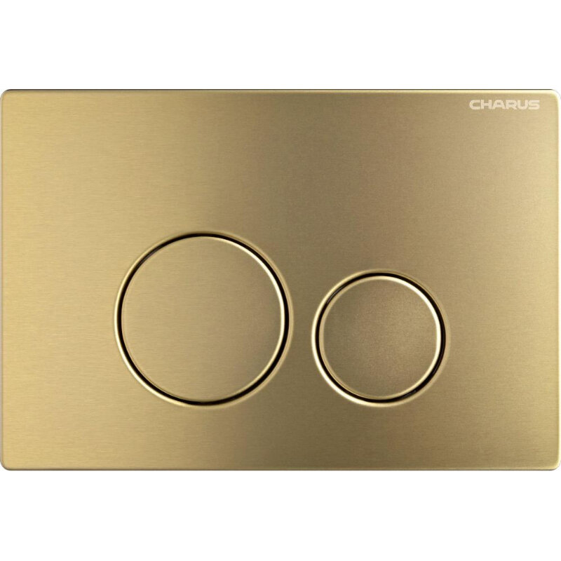 Изображение товара Клавиша для унитаза Charus Robusto FP.330.BTG.05 механическая золото брашированное