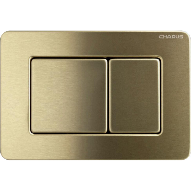 Изображение товара Клавиша для унитаза Charus Robusto FP.310.BTG.05 механическая золото брашированное темное