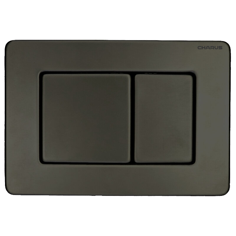 Изображение товара Клавиша для смыва Charus Robusto FP.310.GNM.05, механическая, сталь, gunmetal