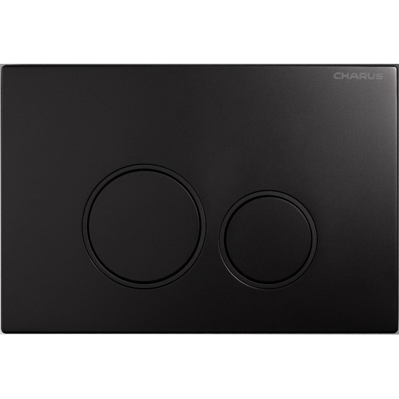 Изображение товара Клавиша слива Charus Spazio FP.330.DW.02 механическая черный матовый