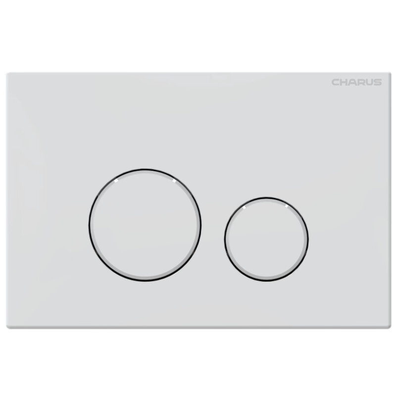 Изображение товара Клавиша Charus Spazio FP.330.12.02 механическая для унитаза белый матовый