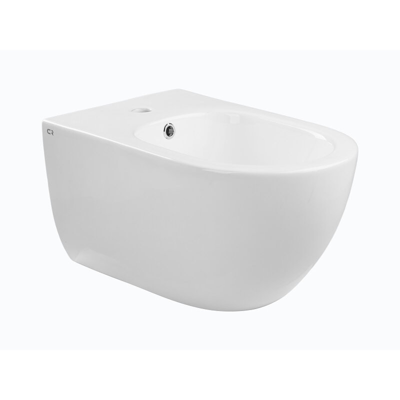 Изображение товара Подвесное биде Charus BD700-143W из фарфора белое с гарантией 12 лет