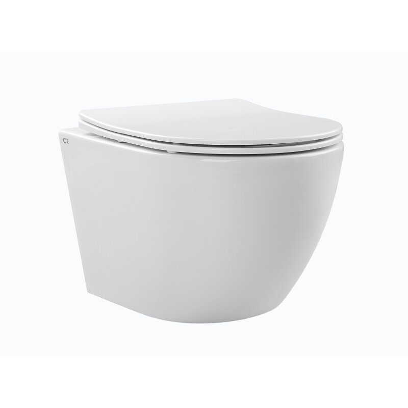 Изображение товара Подвесной безободковый унитаз Charus EWC700-120WT с системой торнадо и сиденьем микролифт