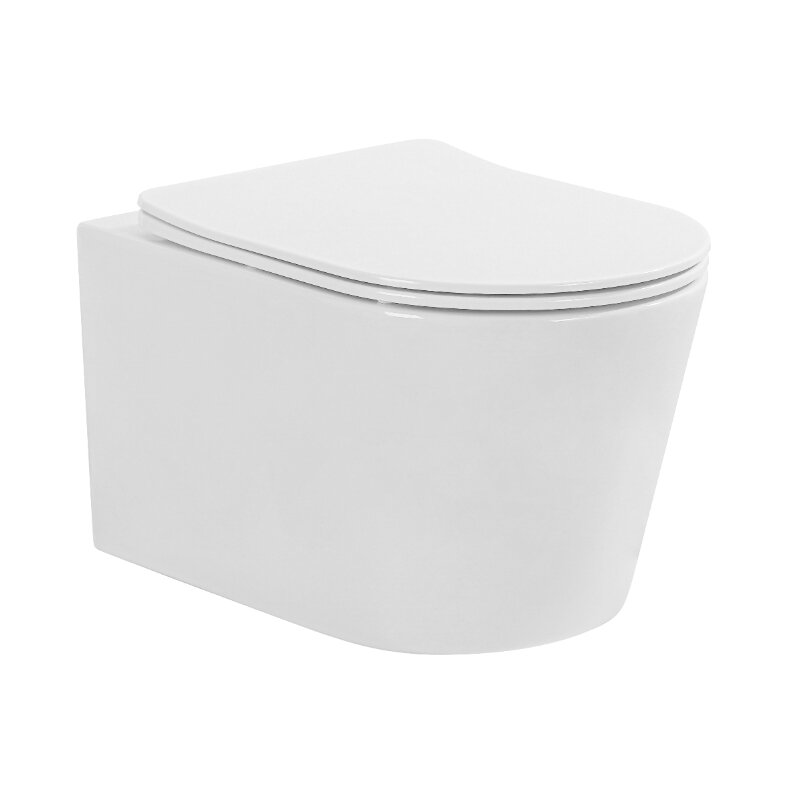 Изображение товара Подвесной унитаз CHARUS EWC700-130W безободковый с микролифтом белый