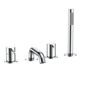 Изображение товара Смеситель на борт ванны Aquame Siena AQM6219CR хром малое исполнение Италия