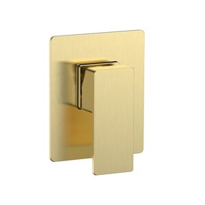 Изображение товара Смеситель для ванны душа Aquame Savona AQM8807BG латунь золото шлифованное встроенный