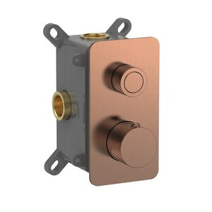 Изображение товара Смеситель для ванны душа Aquame AQM8810BC, термостатический, встраиваемый, медь брашированная