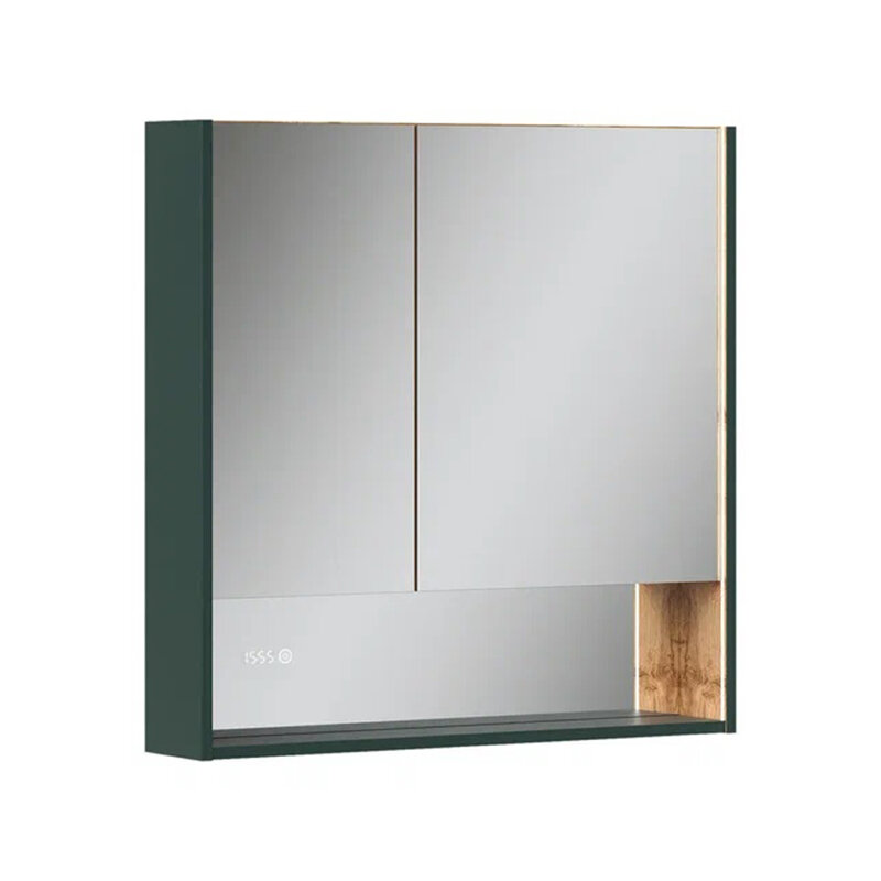 Изображение товара Зеркальный шкаф Equil Gleam szGLEAM.LED.80.2D-34 с подсветкой и часами