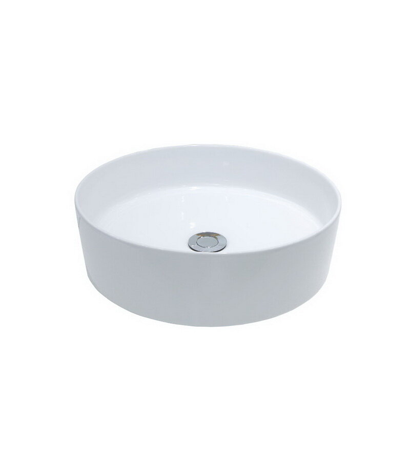 Изображение товара Накладная раковина Creo Ceramique PAU PU3100 из фаянса, белая, 40х40 см