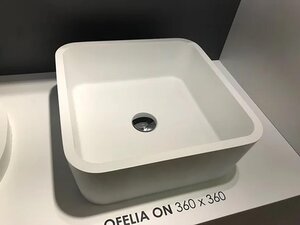 Изображение товара Раковина Kerrock Ofelia-ON 40x40x15 см накладная белая для ванной и кухни