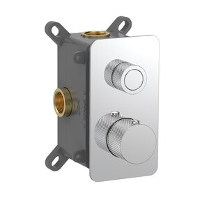 Изображение товара Смеситель для ванны душа Aquame AQM8810CR, термостатический, с внутренней частью, на 1 потребителя, цвет хром