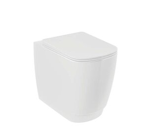 Изображение товара Унитаз приставной Kludi Resa S 27WCB0343, безободковый, смыв торнадо, белый