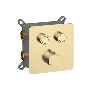 Изображение товара Смеситель для ванны и душа Aquame AQM8811BG термостатический встраиваемый золото