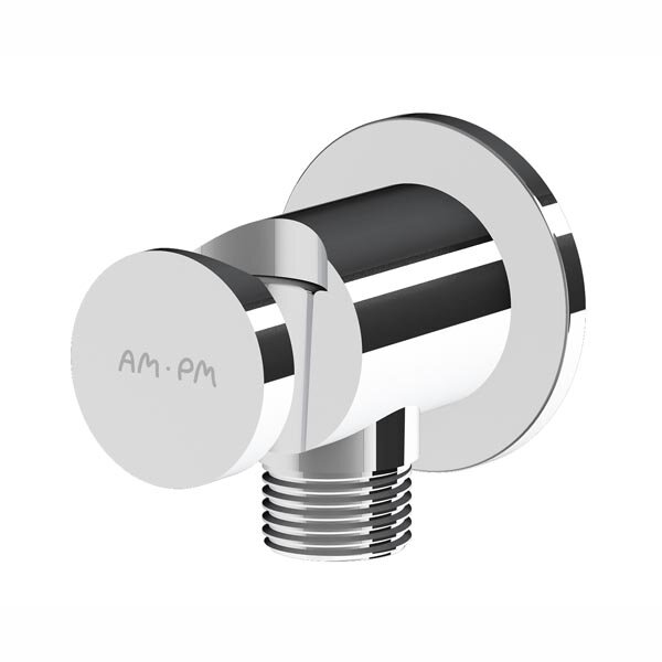 Изображение товара Am.Pm F0602100: шланговое подключение с держателем, хром, 1/2