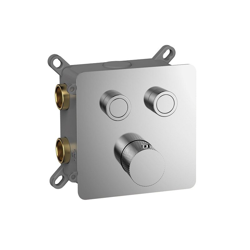 Изображение товара Смеситель для ванны и душа Aquame AQM8811CR термостатический с внутренней частью хром