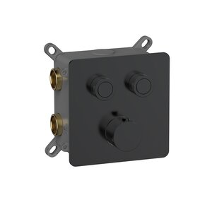 Изображение товара Термостатический смеситель для ванны и душа Aquame AQM8811MB черный матовый