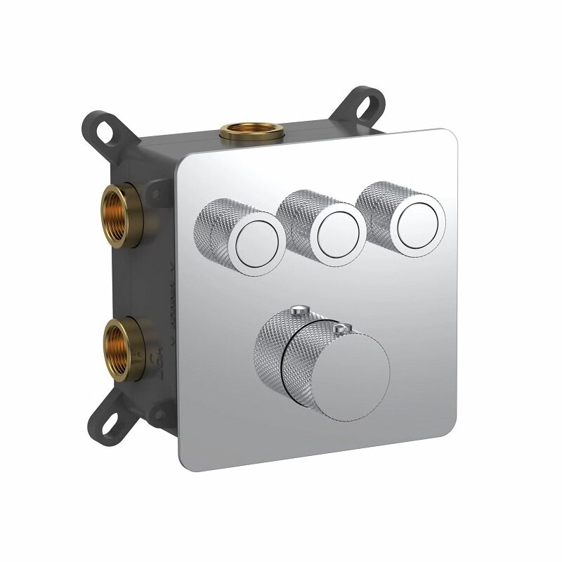 Изображение товара Смеситель для ванны и душа Aquame AQM8812CR с термостатом и внутренней частью