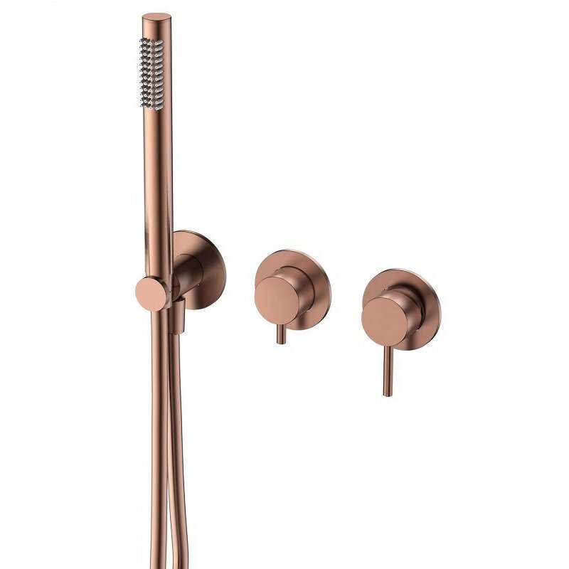 Изображение товара Смеситель для ванны и душа Aquame Siena AQM8805BС с внутренней частью, медь брашированная