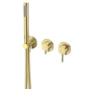 Изображение товара Смеситель для ванны и душа Aquame Siena AQM8805BG золото шлифованное встроенный