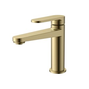 Изображение товара Смеситель для раковины Aquame Novara AQM6910BG шлифованное золото