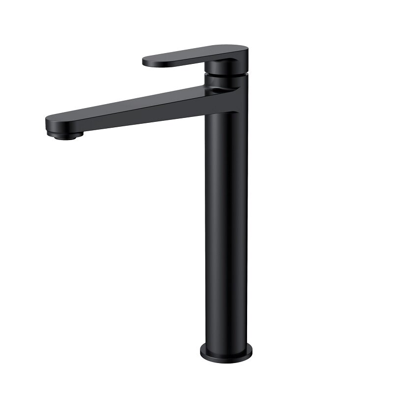 Изображение товара Смеситель для раковины Aquame Novara AQM6914MB черный матовый высокий