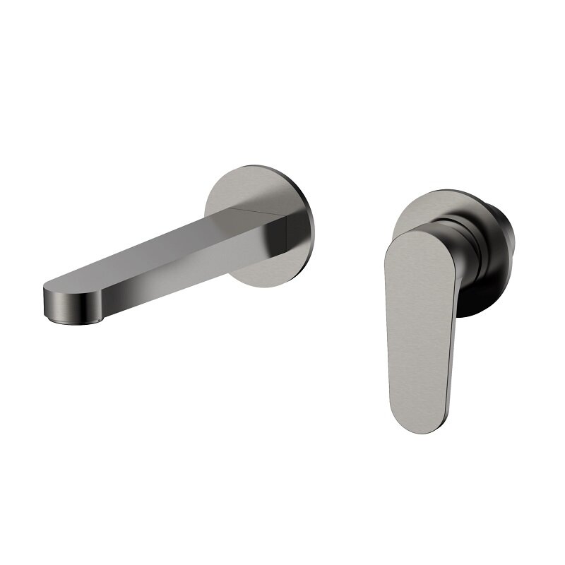 Изображение товара Смеситель для раковины Aquame Novara AQM6915GM встраиваемый однорычажный стальной