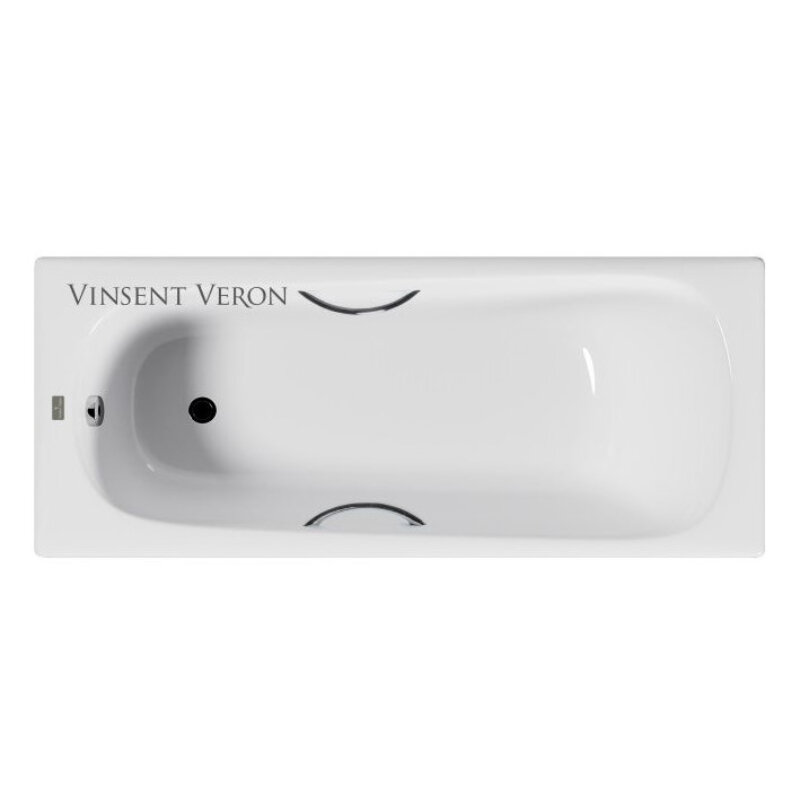 Изображение товара Чугунная ванна Vinsent Veron Concept 160x70 см, белая, прямоугольная