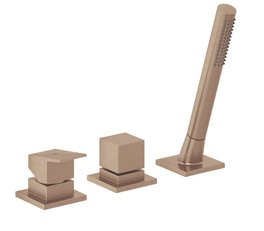 Изображение товара Качественный смеситель Kludi Decus 54447N175 для ванной с душевым гарнитуром