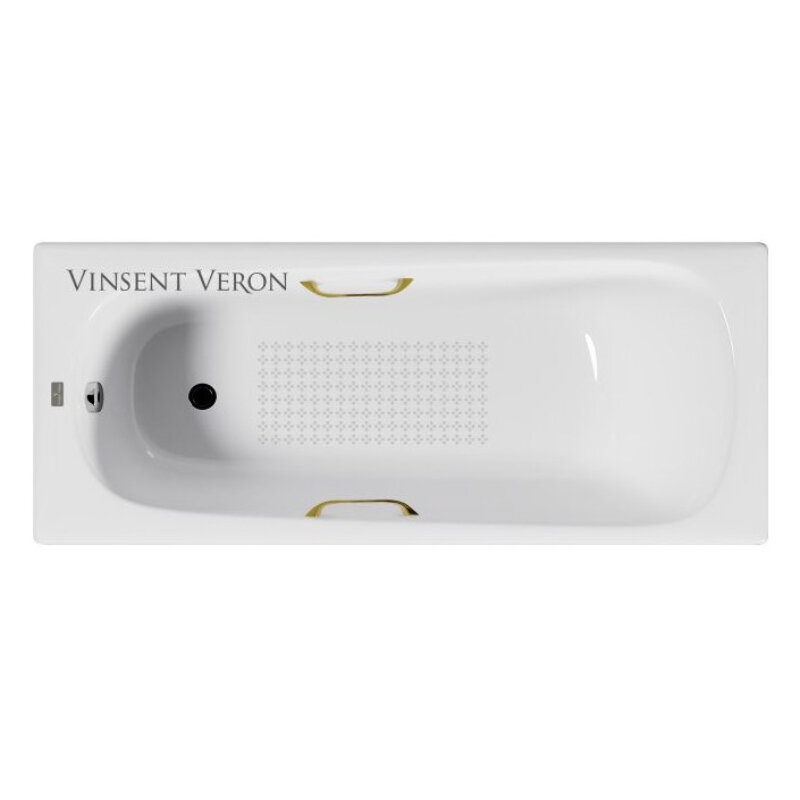 Изображение товара Чугунная ванна Vinsent Veron Concept 160x70 см с антискользящим покрытием Изображение товара Чугунная ванна Vinsent Veron Concept 160x70 см с антискользящим покрытием