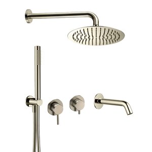 Изображение товара Душевая система Aquame AQM8408BN никель брашированный встраиваемая