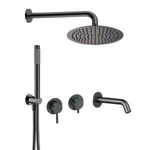 Изображение товара Душевая система Aquame AQM8408GM, цвет металл