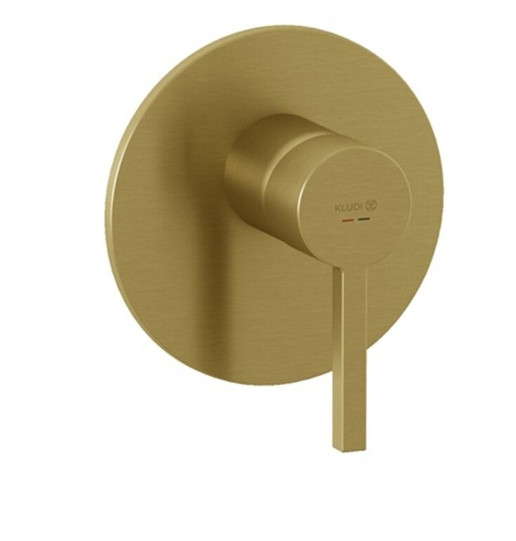 Изображение товара Смеситель для душа Kludi Nova Fonte Puristic 20755N015 золото брашированное