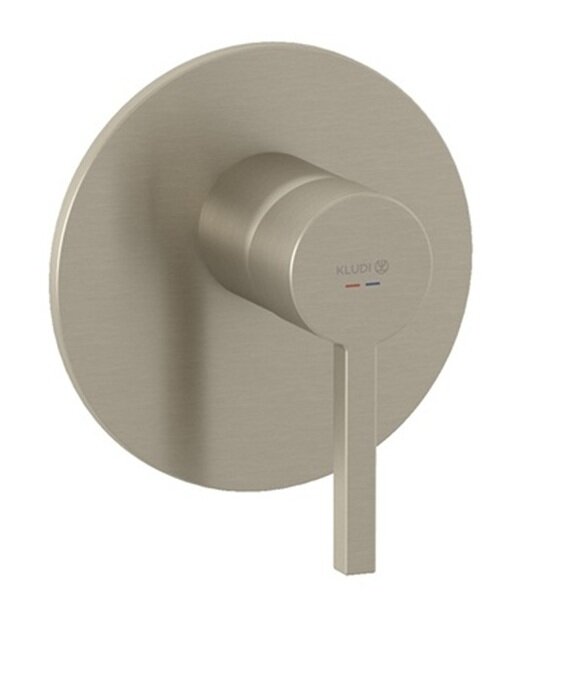 Изображение товара Смеситель душевой встроенный однорычажный Kludi Nova Fonte Puristic никель брашированный Германия