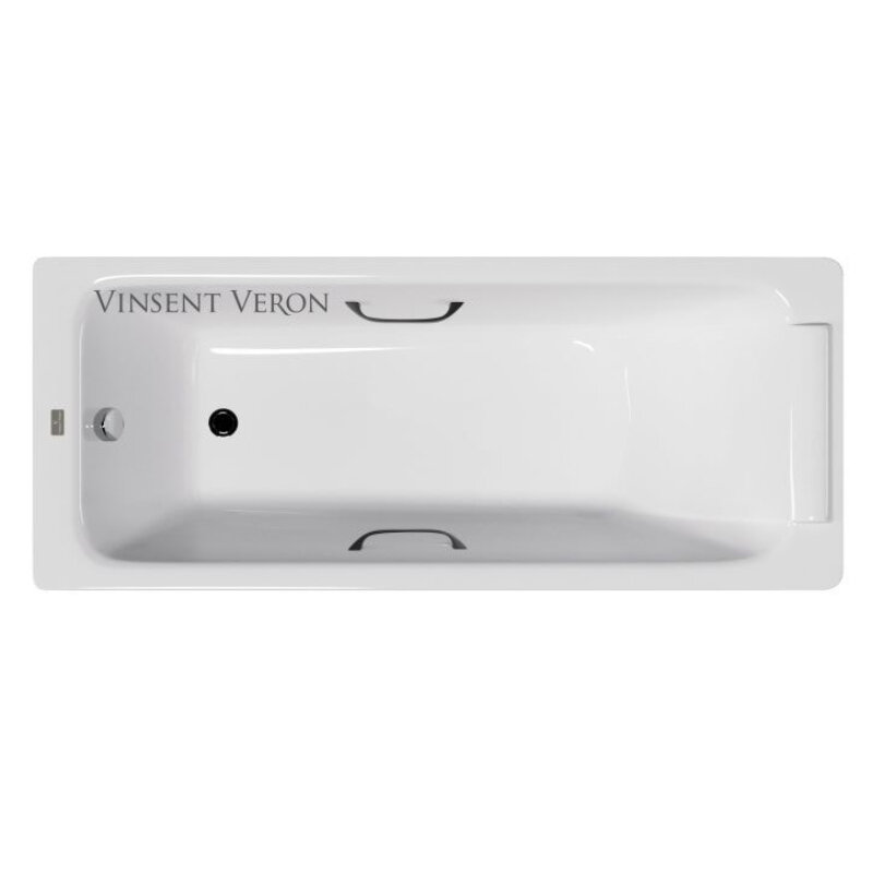 Изображение товара Чугунная ванна Vinsent Veron Italon 170x70 см, белая, без гидромассажа