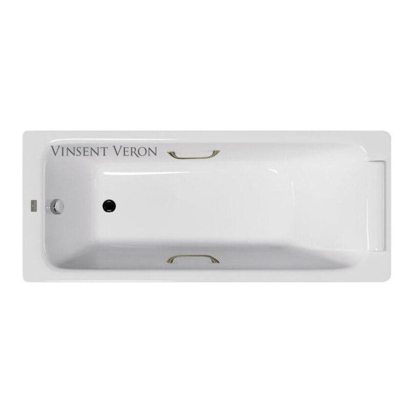 Изображение товара Чугунная ванна Vinsent Veron Italon 170x70 см с ручками