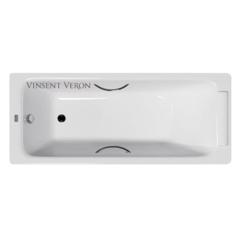 Изображение товара Чугунная ванна Vinsent Veron Italon 170x70 см прямоугольная без гидромассажа
