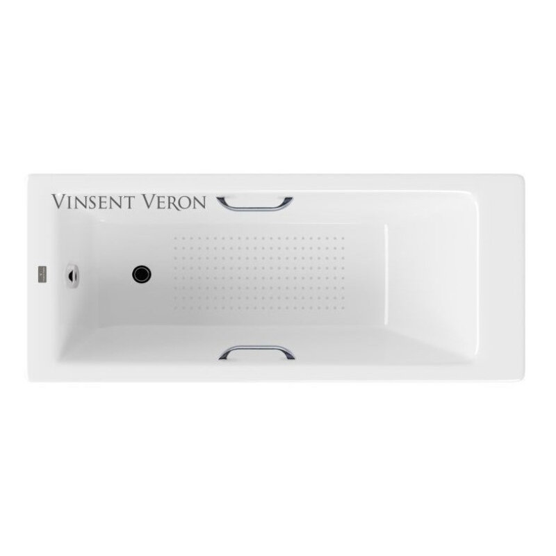 Изображение товара Чугунная ванна Vinsent Veron Tampa 170x70 см с антискользящим покрытием Изображение товара Чугунная ванна Vinsent Veron Tampa 170x70 см с антискользящим покрытием