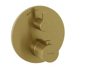 Изображение товара Смеситель Kludi Nova Fonte Puristic 20885N015, для душа, термостатический, золото брашированное