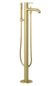 Изображение товара Смеситель Kludi Nova Fonte 38590N015, для ванны и душа, напольный, золото брашированное