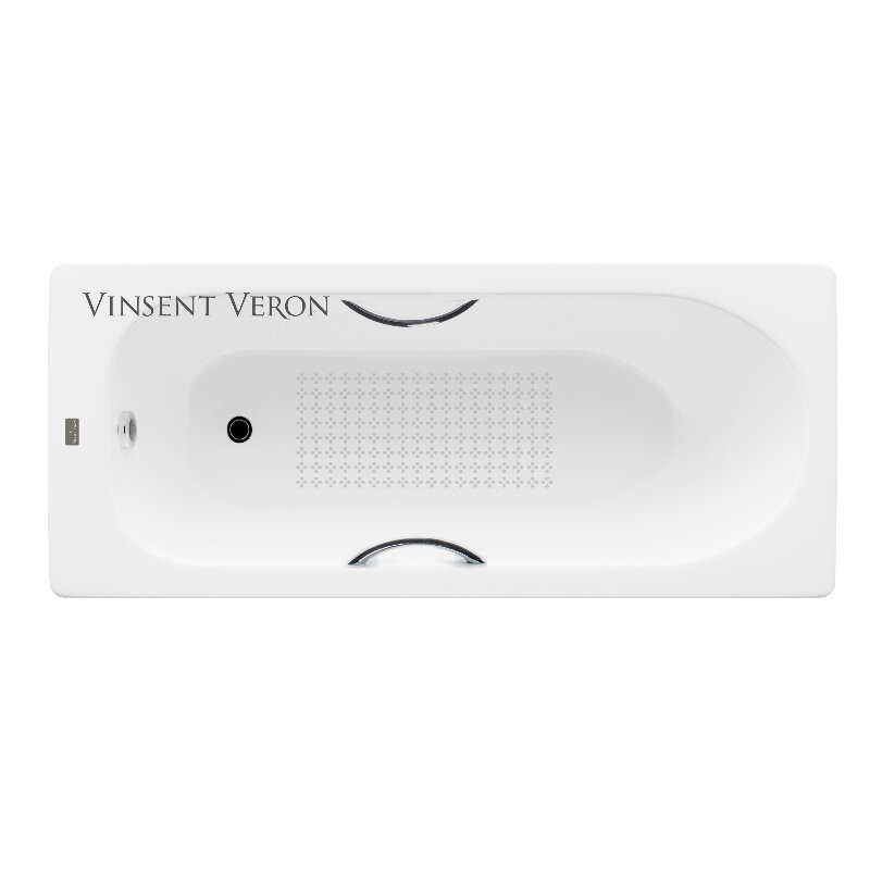 Изображение товара Чугунная ванна Vinsent Veron Soissons 170x70 см с антискользящим покрытием