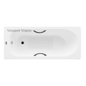 Изображение товара Чугунная ванна Vinsent Veron Soissons 170x70 см с антискользящим покрытием