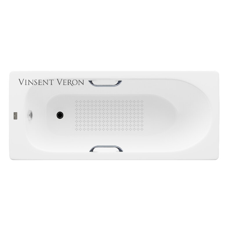 Изображение товара Чугунная ванна Vinsent Veron Soissons 170x70 см с антискользящим покрытием
