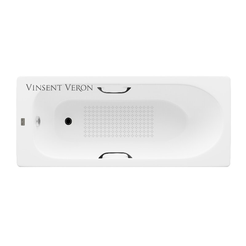 Изображение товара Чугунная ванна Vinsent Veron Soissons 170x70 см с антискользящим покрытием