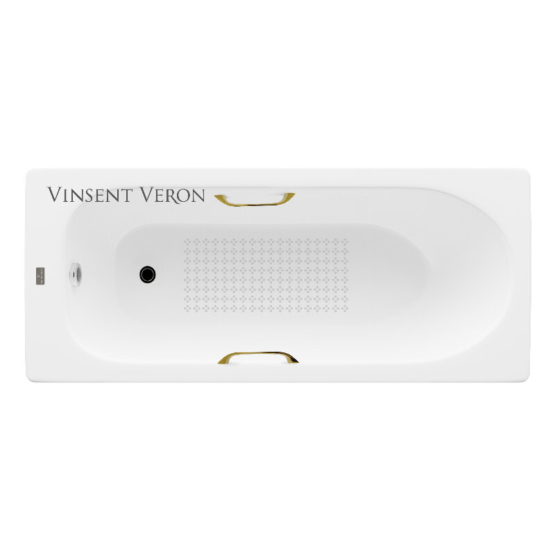 Изображение товара Чугунная ванна Vinsent Veron Soissons 170x70 см с антискользящим покрытием Изображение товара Чугунная ванна Vinsent Veron Soissons 170x70 см с антискользящим покрытием