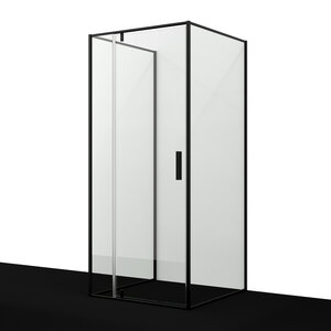 Изображение товара Душевой уголок WasserKRAFT Elbe 74P43, 90 х 90 см, стекло прозрачное, профиль черный матовый