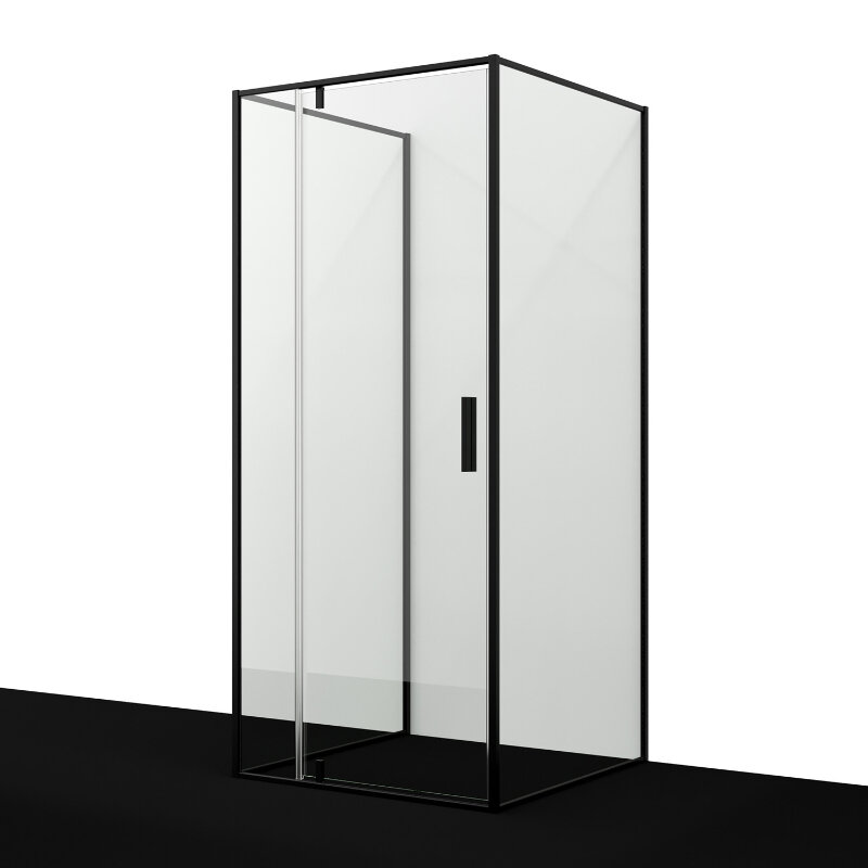 Изображение товара Душевой уголок WasserKRAFT Elbe 74P43 90x90 см черный матовый