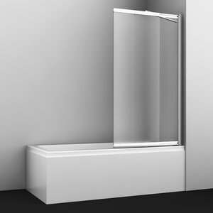 Изображение товара Шторка на ванну WasserKraft Main 41S02-100 RM, 100 см, стекло прозрачное, профиль серебристый