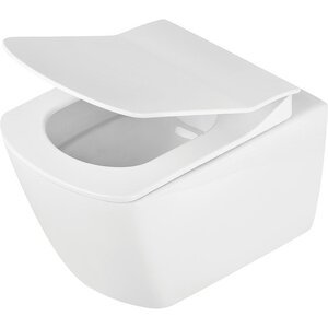 Изображение товара Унитаз подвесной Deante Anemon Zero CDZD6ZPW, безободковый, с крышкой-сиденьем Soft-Close, белый
