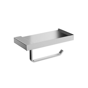 Изображение товара Держатель туалетной бумаги Stworki Дублин S41345CR, с полкой, цвет хром